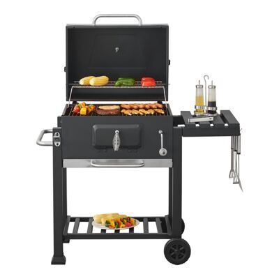 BBQ-Wagen Grill Houston 105x114x47.5cm Schwarz