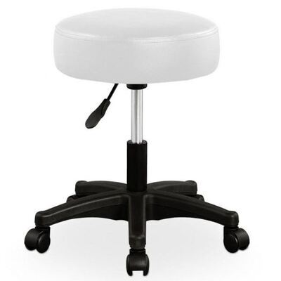 Rollhocker Kosmetikhocker weiss