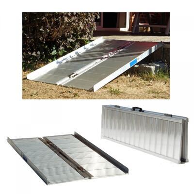 Alu Rollstuhlrampe Laderampe klappbar 122cm 270kg