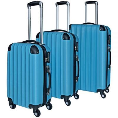 Reisekoffer Hartschalenkofferset 3tlg. blau